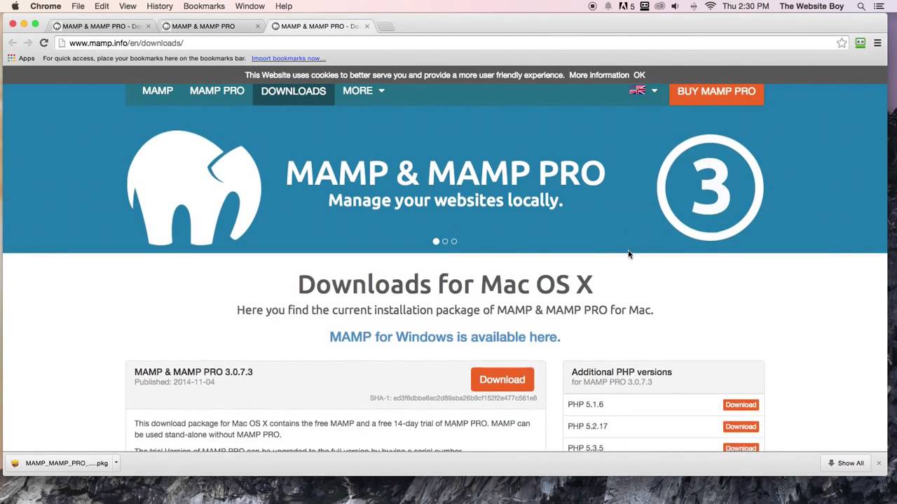 download mamp for os 10.7.5